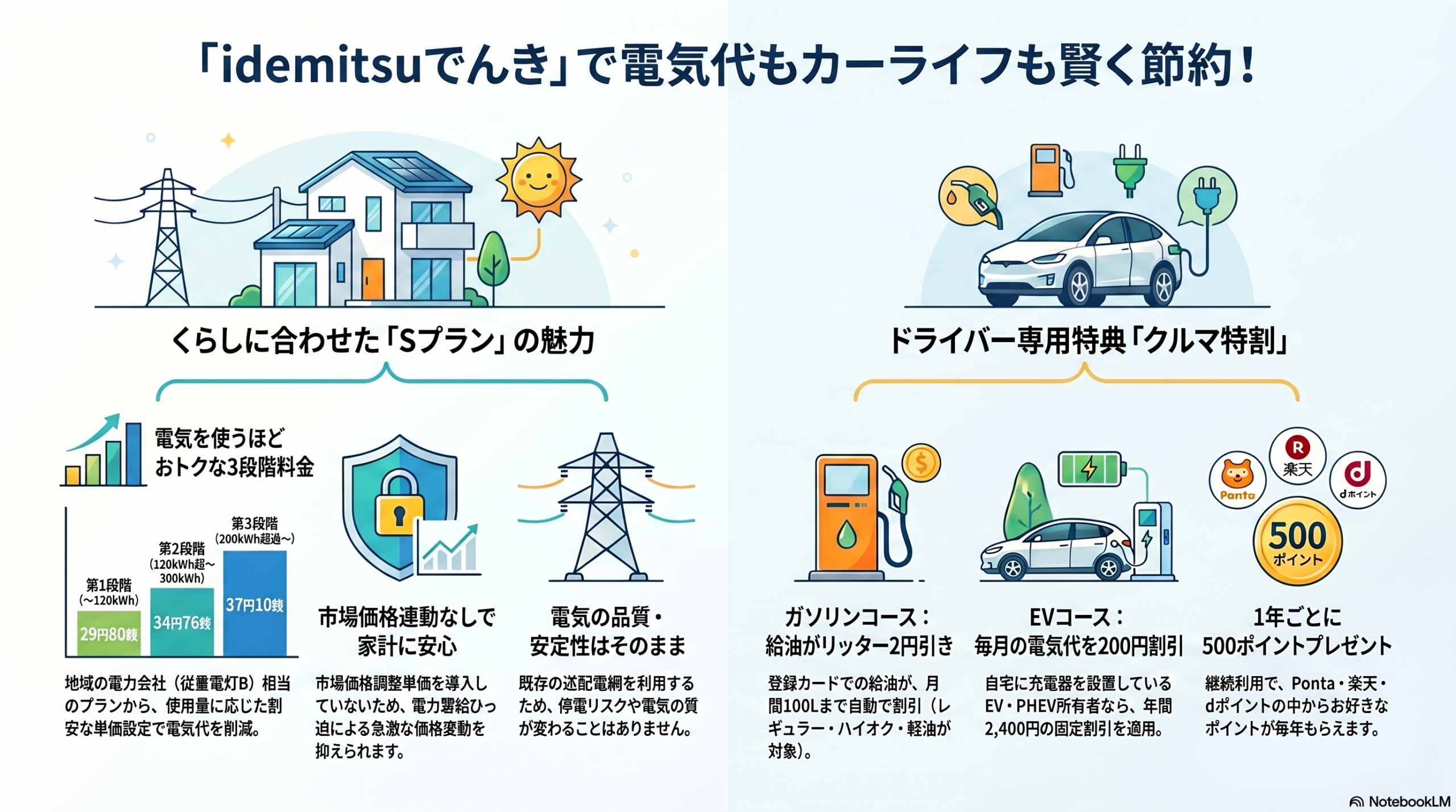idemitsuでんき(旧:出光昭和シェル)のインフォグラフィック